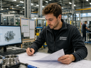 Ingénieur travaillant dans un environnement industriel
