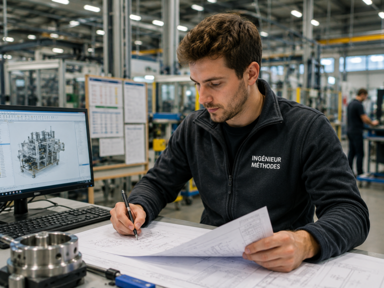 Ingénieur travaillant dans un environnement industriel