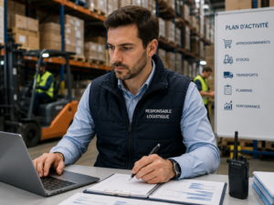 Responsable logistique en action